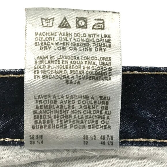 Wrangler Rugged Wear Relaxed Fit Blue Denim Jeans Tag Size 38x32 - Picture 11 of 11